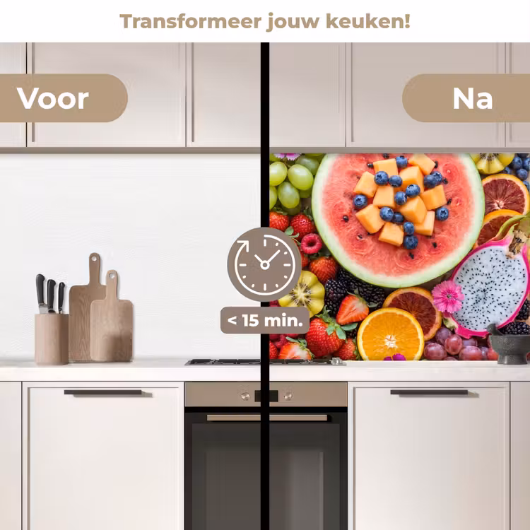 Keuken achterwand - Fruit - Vers - Variatie - Eten - Kleurrijk — 2