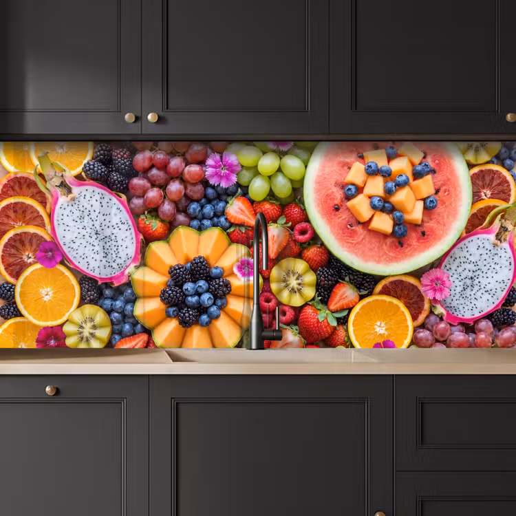 Keuken achterwand - Fruit - Vers - Variatie - Eten - Kleurrijk — 6