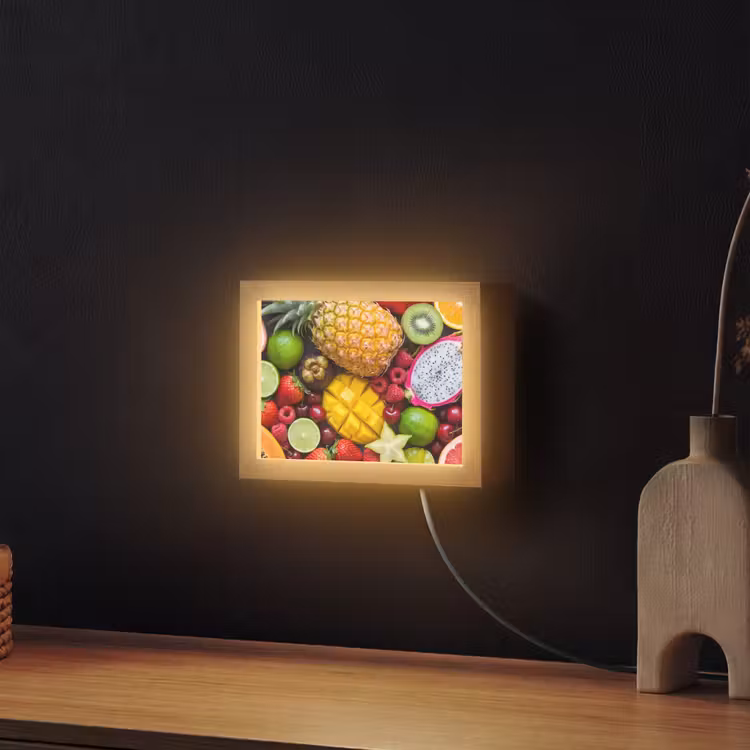 Lightbox - Wandlamp - Fruit - Assortiment - Vers - Gezond - Kleurrijk — 2