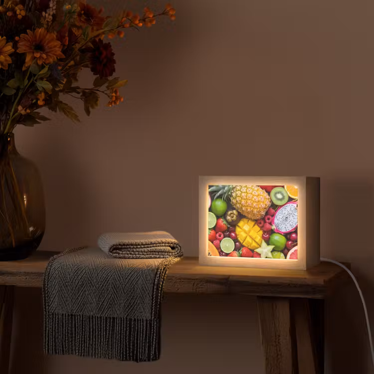 Lightbox - Wandlamp - Fruit - Assortiment - Vers - Gezond - Kleurrijk — 5