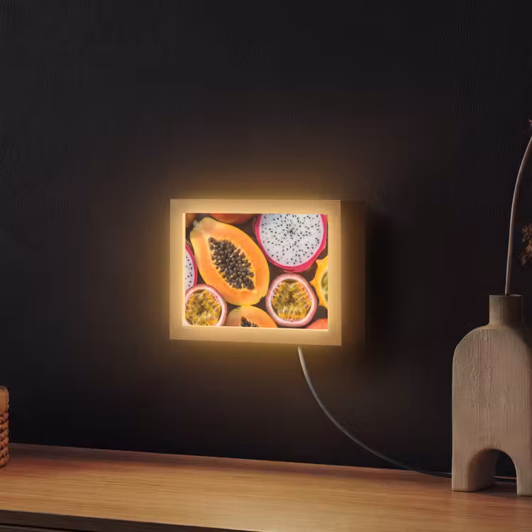 Lightbox - Wandlamp - Fruit - Geopend - Tropisch - Eten - Kleurrijk — 2