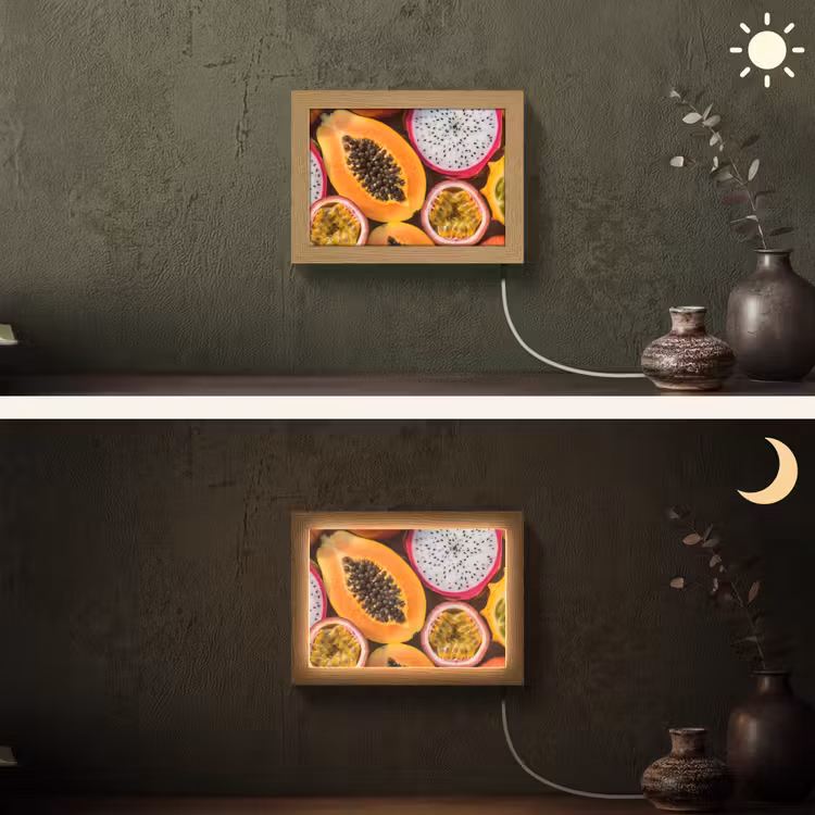 Lightbox - Wandlamp - Fruit - Geopend - Tropisch - Eten - Kleurrijk — 3