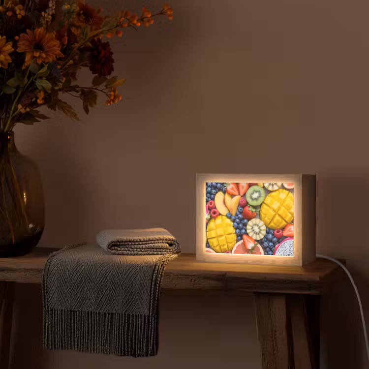 Lightbox - Wandlamp - Fruit - Versneden - Kleurrijk - Eten - Gezond — 5