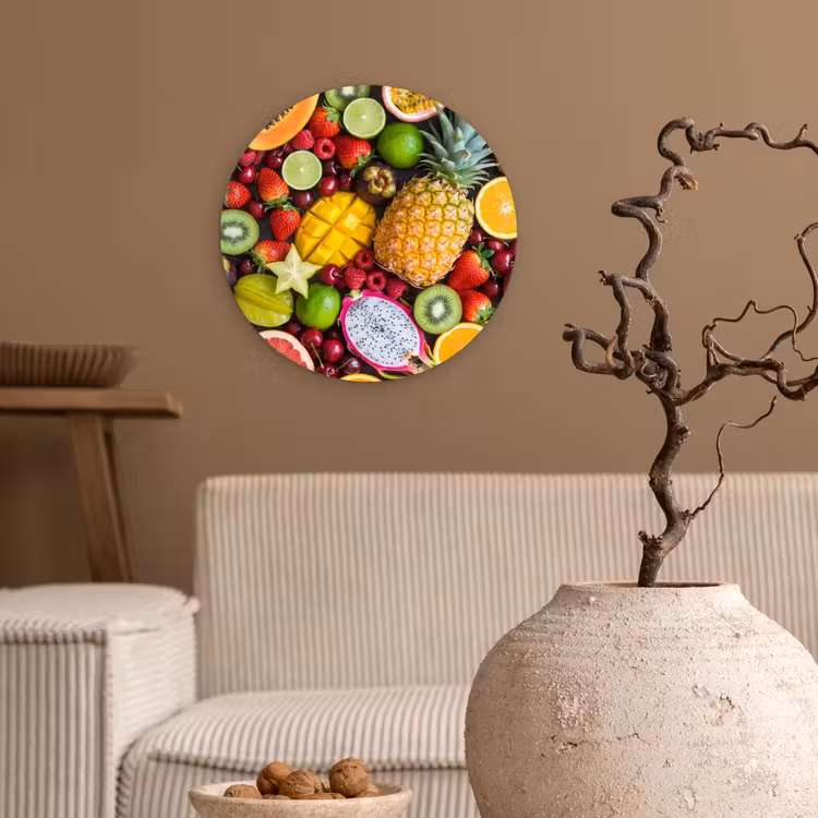 Muurcirkel - Fruit - Assortiment - Vers - Gezond - Kleurrijk — 2