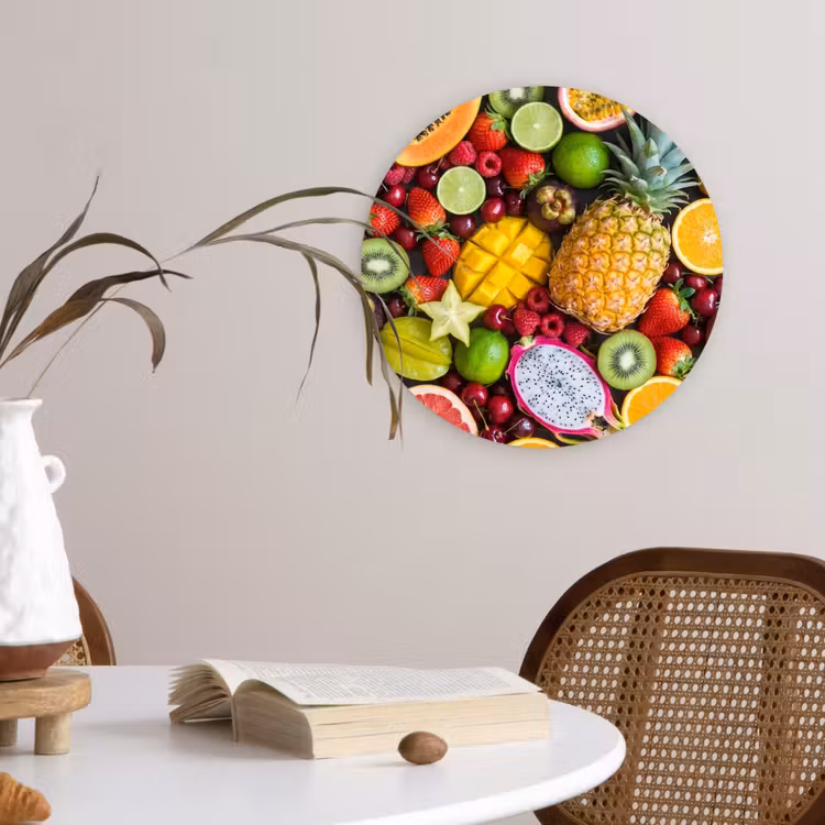 Muurcirkel - Fruit - Assortiment - Vers - Gezond - Kleurrijk — 4