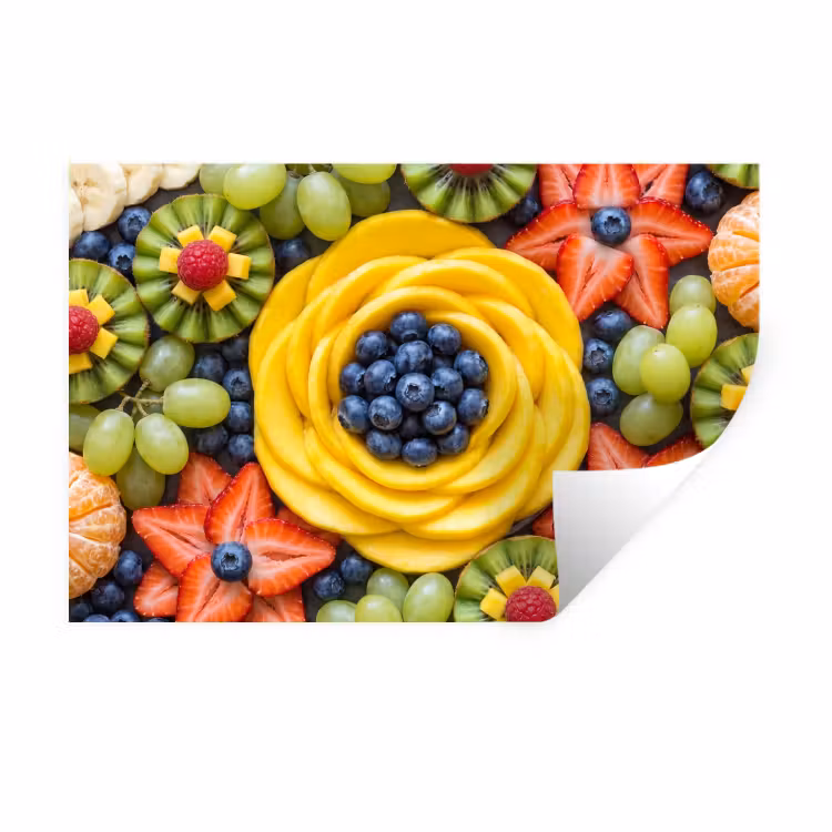 Muursticker - Fruit - Arrangement - Gezond - Kleurrijk - Eten — 1