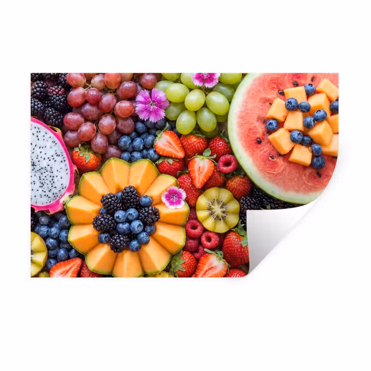 Muursticker - Fruit - Vers - Variatie - Eten - Kleurrijk — 1
