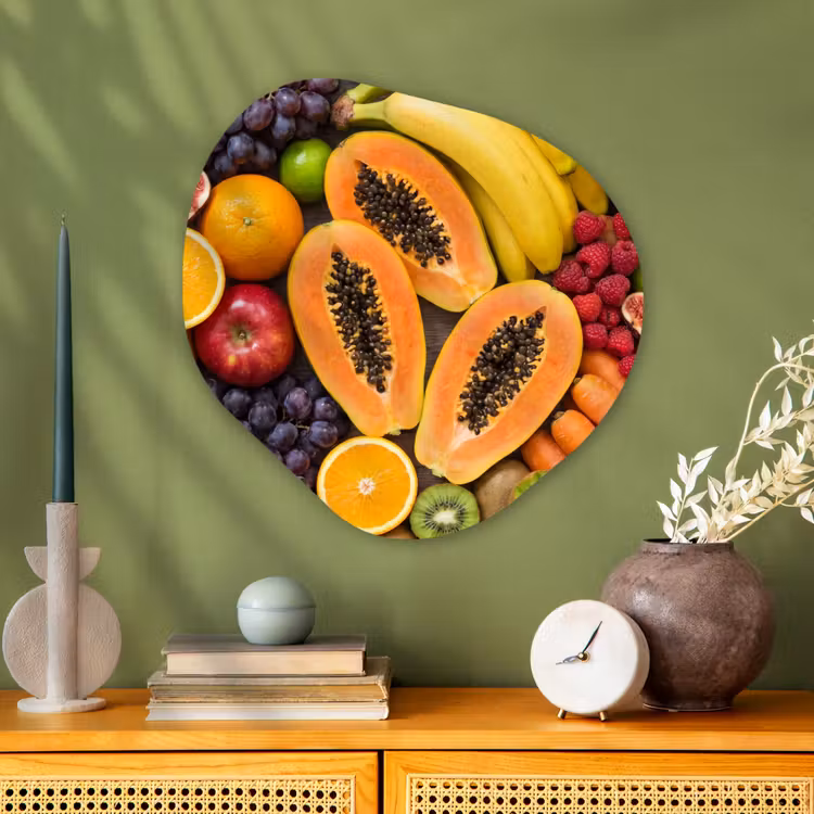 Organische schilderij - Aluminium - Eten - Fruit - Groenten - Vers - Kleurrijk — 2