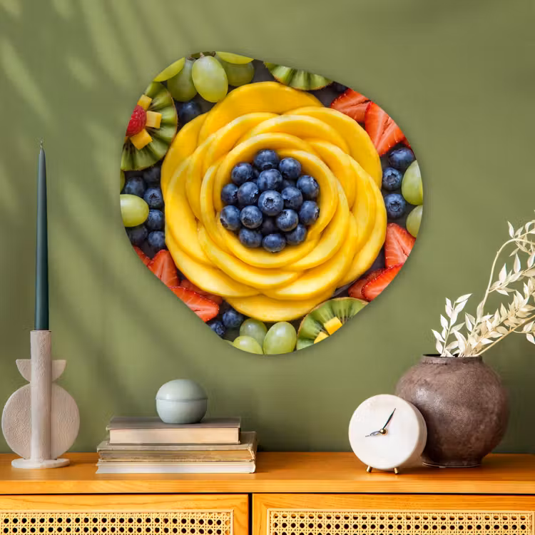Organische schilderij - Aluminium - Fruit - Arrangement - Gezond - Kleurrijk - Eten — 2