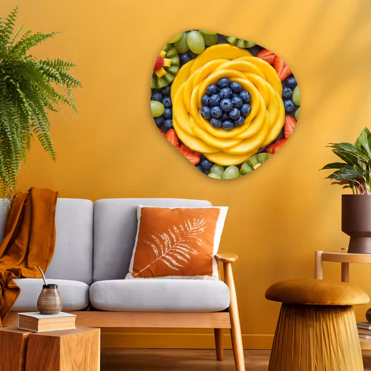 Organische schilderij - Aluminium - Fruit - Arrangement - Gezond - Kleurrijk - Eten — 3