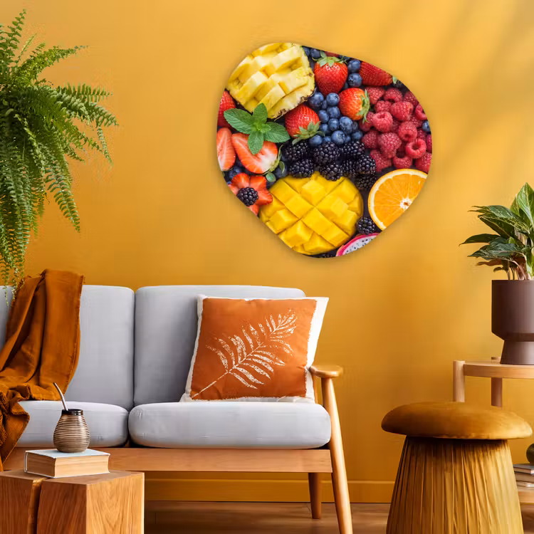 Organische schilderij - Aluminium - Fruit - Vers - Kleurrijk - Eten — 3