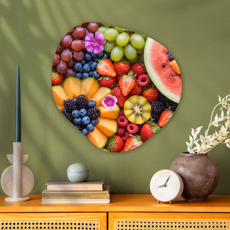 Organische schilderij - Aluminium - Fruit - Vers - Variatie - Eten - Kleurrijk — 2