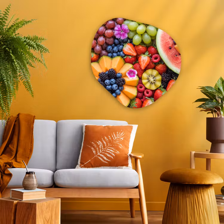 Organische schilderij - Aluminium - Fruit - Vers - Variatie - Eten - Kleurrijk — 3