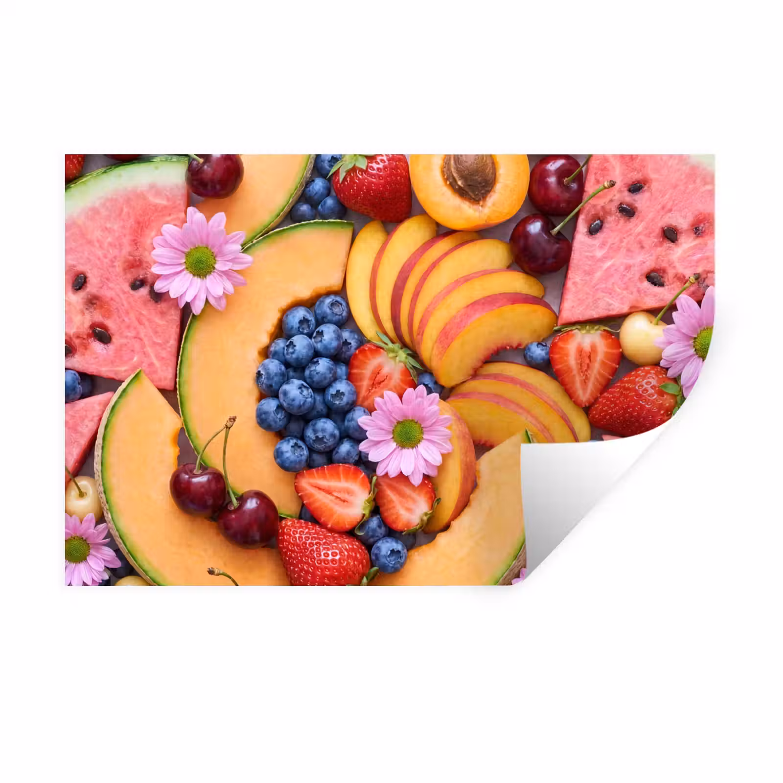 Muursticker - Eten - Fruit - Zomer - Kleurrijk — 1