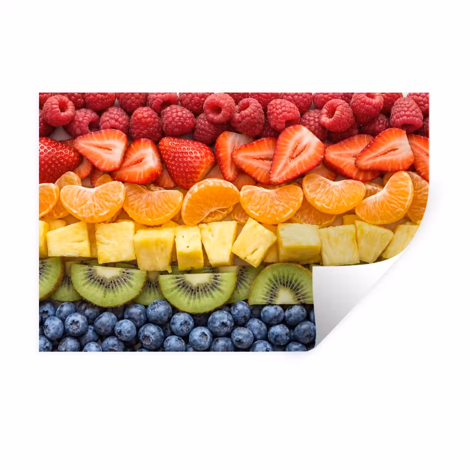 Muursticker - Fruit - Regenboog - Gezond - Kleurrijk — 1