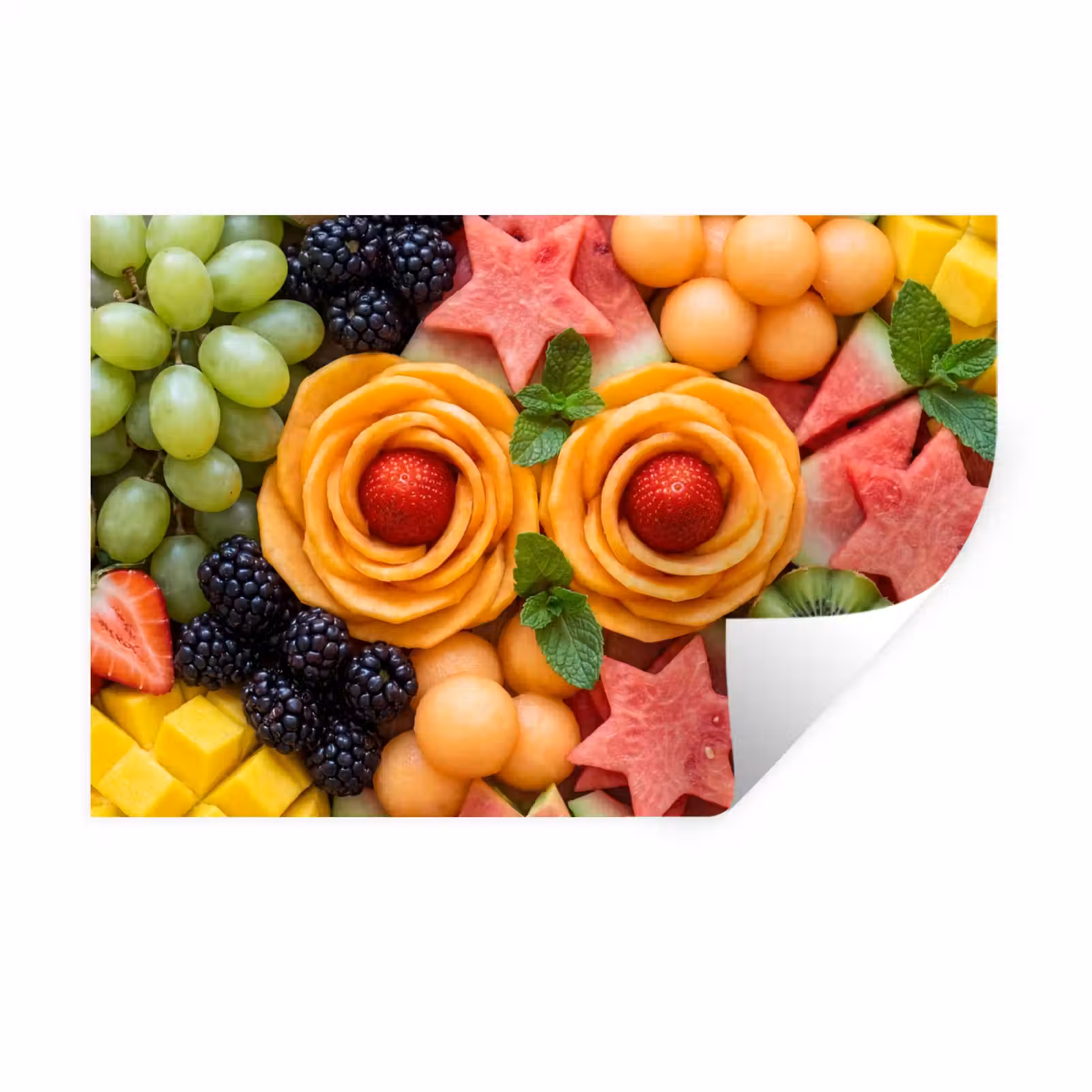 Muursticker - Fruit - Variatie - Kleurrijk - Vers - Eten — 1