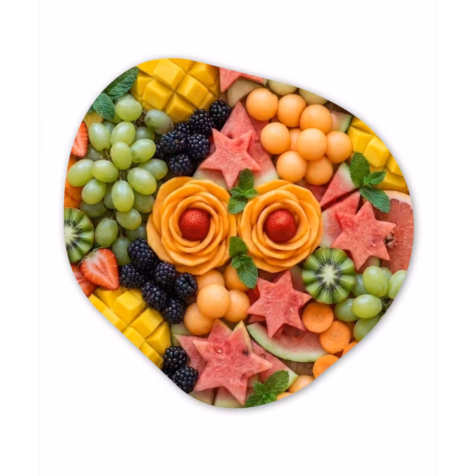 Organisch schilderij - Forex - Fruit - Variatie - Kleurrijk - Vers - Eten — 1