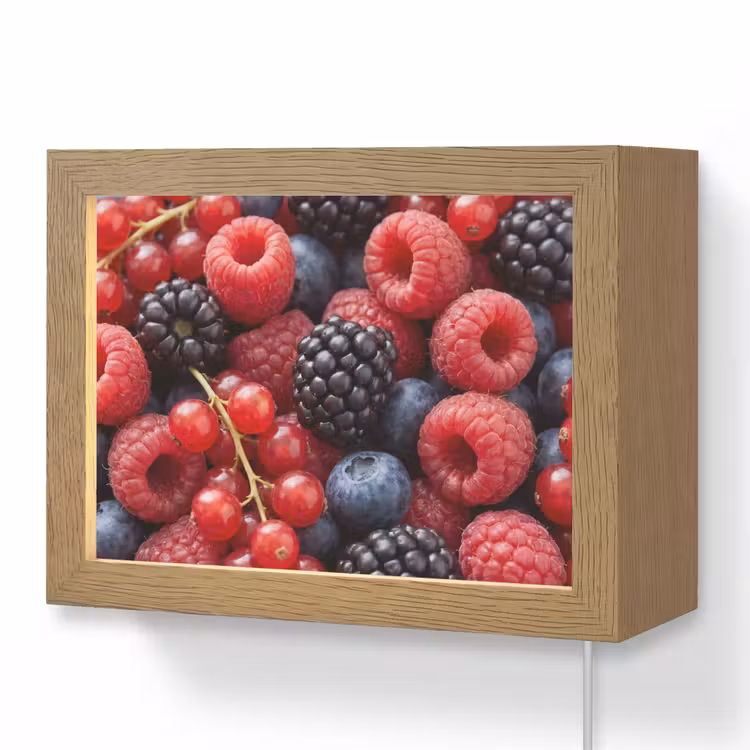 Lightbox - Wandlamp - Bessen - Mix - Vers - Eten - Kleurrijk — 1