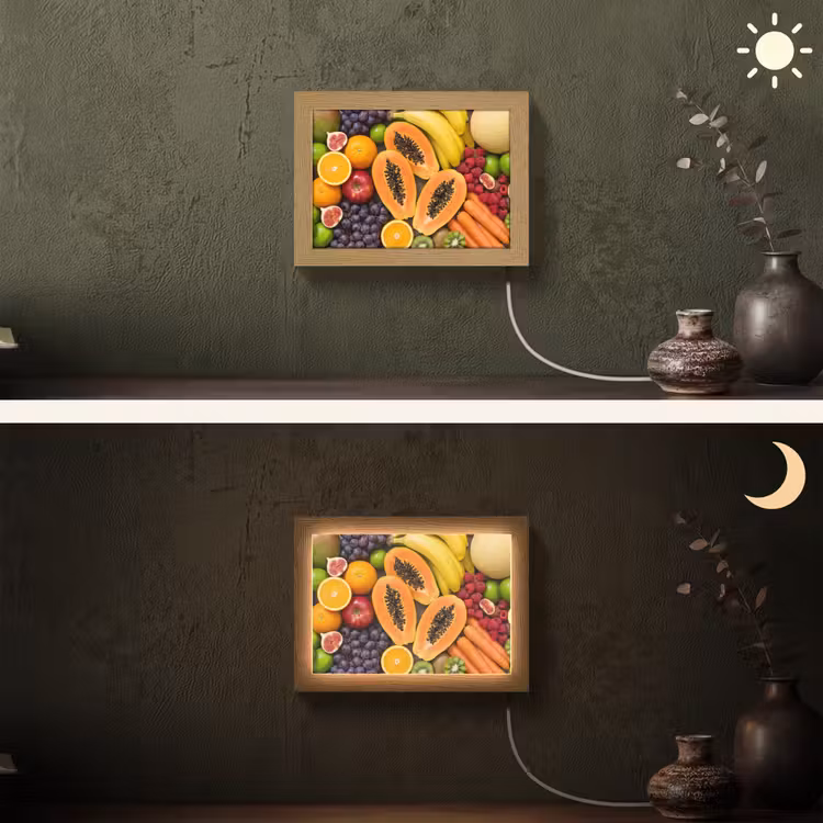 Lightbox - Wandlamp - Eten - Fruit - Groenten - Vers - Kleurrijk — 3