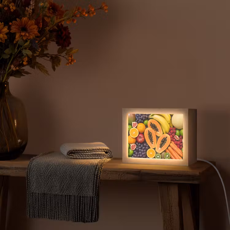 Lightbox - Wandlamp - Eten - Fruit - Groenten - Vers - Kleurrijk — 5