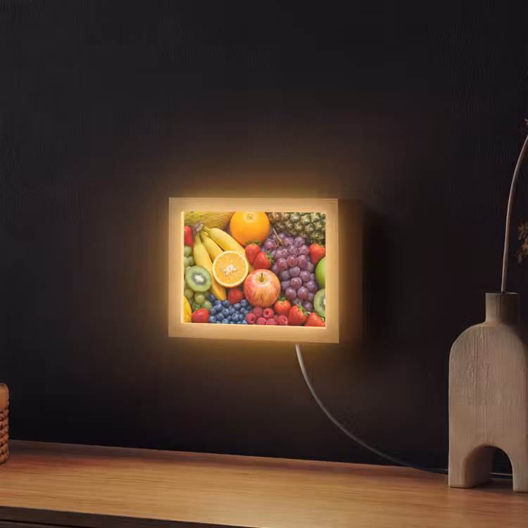 Lightbox - Wandlamp - Eten - Fruit - Vers - Kleurrijk - Voeding — 2