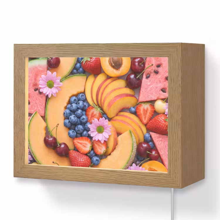 Lightbox - Wandlamp - Eten - Fruit - Zomer - Kleurrijk — 1