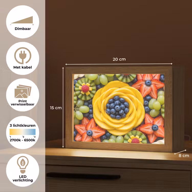 Lightbox - Wandlamp - Fruit - Arrangement - Gezond - Kleurrijk - Eten — 9