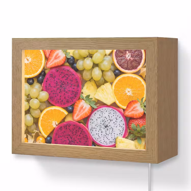 Lightbox - Wandlamp - Fruit - Assortiment - Kleurrijk - Gezondheid — 1
