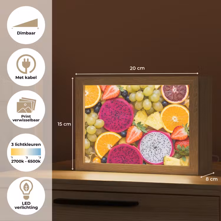 Lightbox - Wandlamp - Fruit - Assortiment - Kleurrijk - Gezondheid — 9