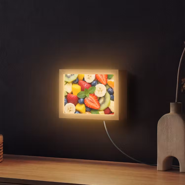 Lightbox - Wandlamp - Fruit - Plakjes - Eten - Kleurrijk — 2