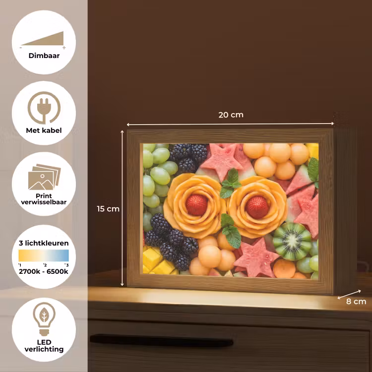 Lightbox - Wandlamp - Fruit - Variatie - Kleurrijk - Vers - Eten — 9
