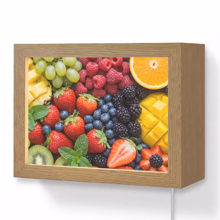 Lightbox - Wandlamp - Fruit - Vers - Kleurrijk - Eten — 1