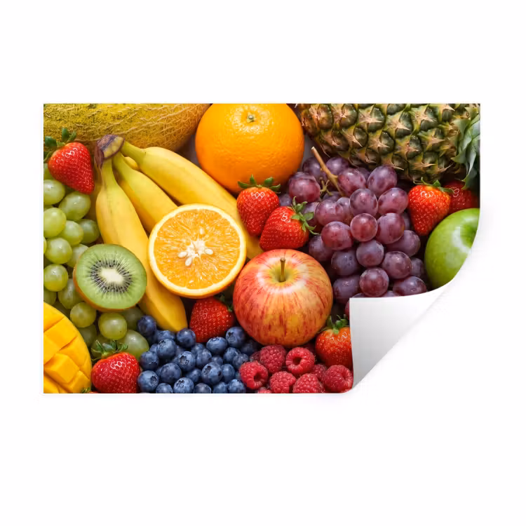 Muursticker - Eten - Fruit - Vers - Kleurrijk - Voeding — 1