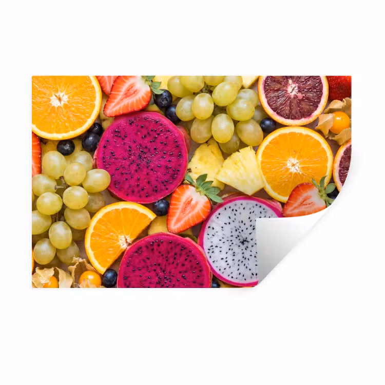 Muursticker - Fruit - Assortiment - Kleurrijk - Gezondheid — 1