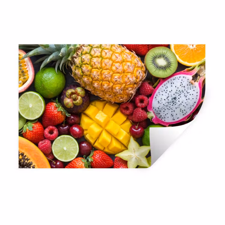 Muursticker - Fruit - Assortiment - Vers - Gezond - Kleurrijk — 1