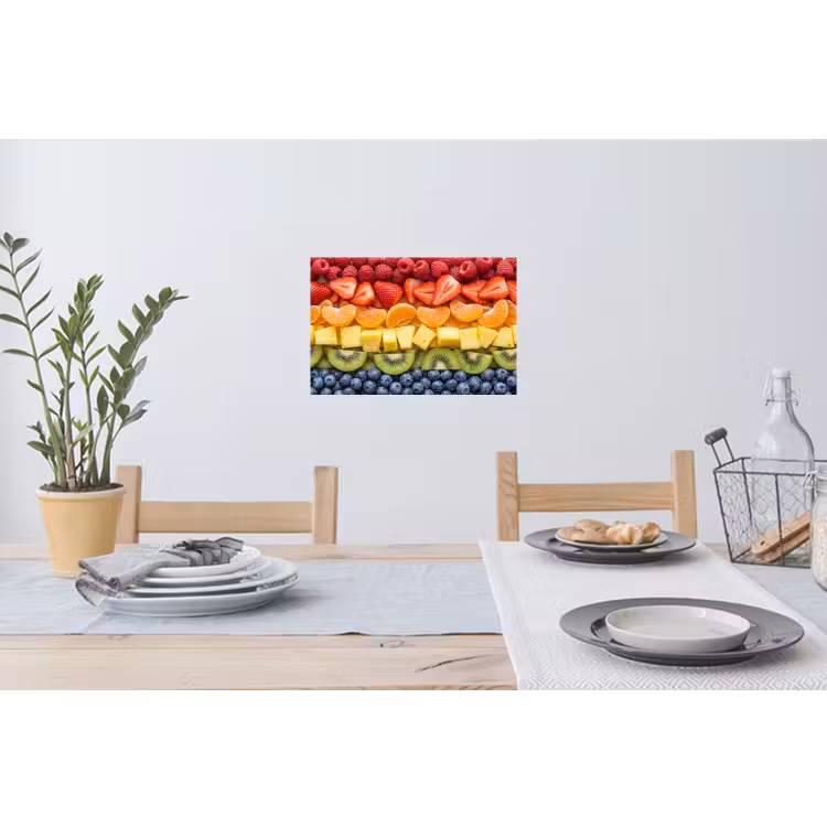 Muursticker - Fruit - Regenboog - Gezond - Kleurrijk — 3