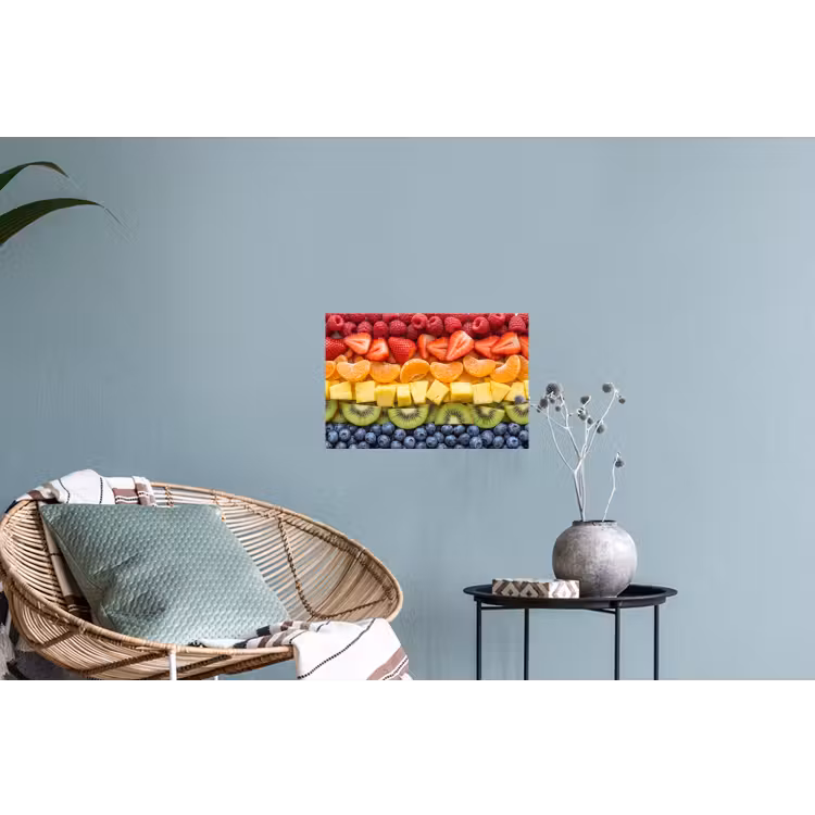 Muursticker - Fruit - Regenboog - Gezond - Kleurrijk — 4