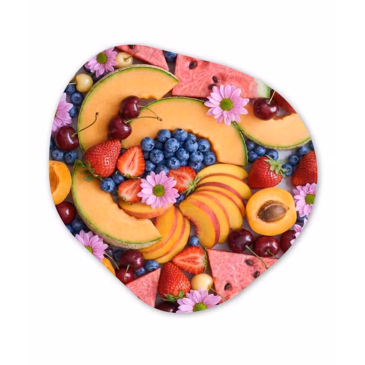 Organisch schilderij - Forex - Eten - Fruit - Zomer - Kleurrijk — 1