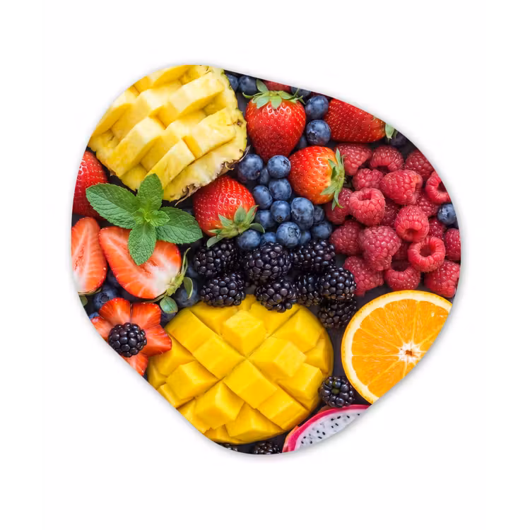 Organisch schilderij - Forex - Fruit - Vers - Kleurrijk - Eten — 1