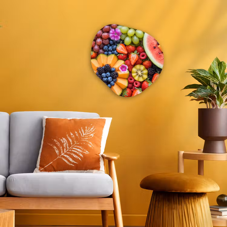 Organisch schilderij - Forex - Fruit - Vers - Variatie - Eten - Kleurrijk — 3