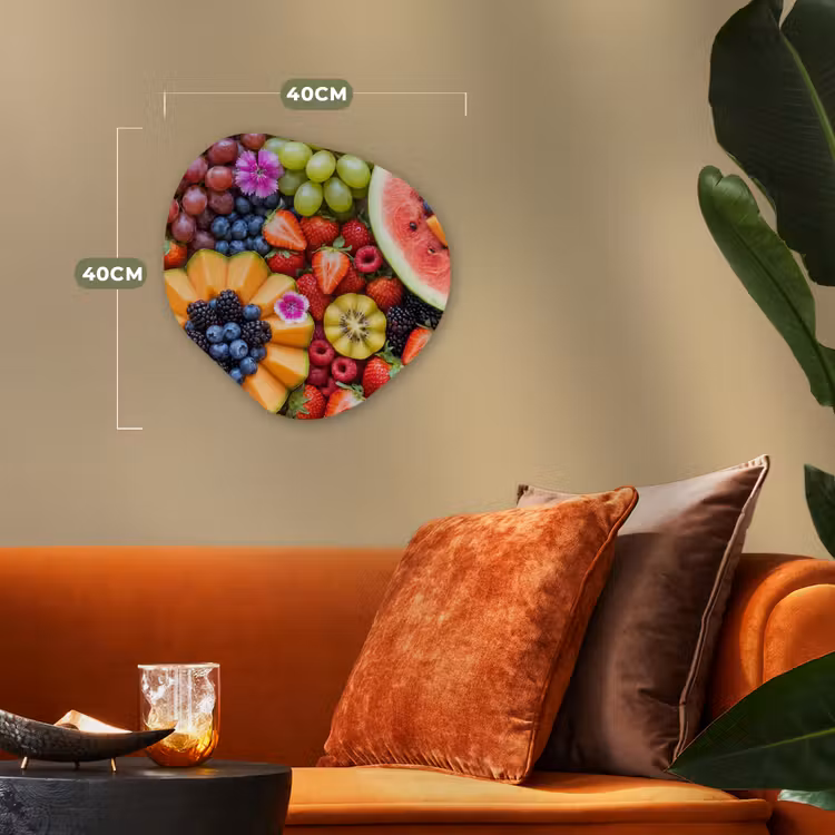 Organisch schilderij - Forex - Fruit - Vers - Variatie - Eten - Kleurrijk — 4