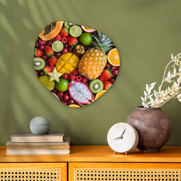Organisch schilderij - Forex - Fruit - Assortiment - Vers - Gezond - Kleurrijk — 2