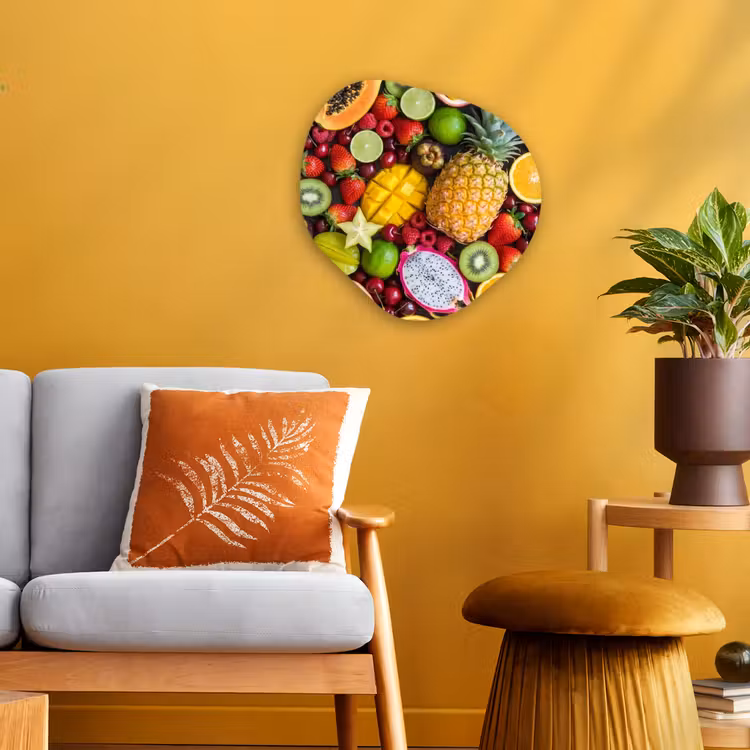 Organisch schilderij - Forex - Fruit - Assortiment - Vers - Gezond - Kleurrijk — 3