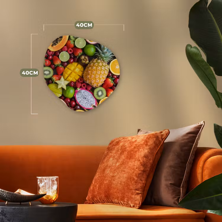 Organisch schilderij - Forex - Fruit - Assortiment - Vers - Gezond - Kleurrijk — 4