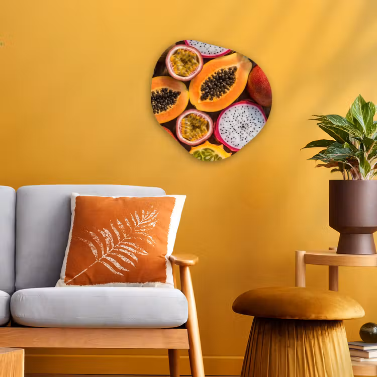 Organisch schilderij - Forex - Fruit - Geopend - Tropisch - Eten - Kleurrijk — 3