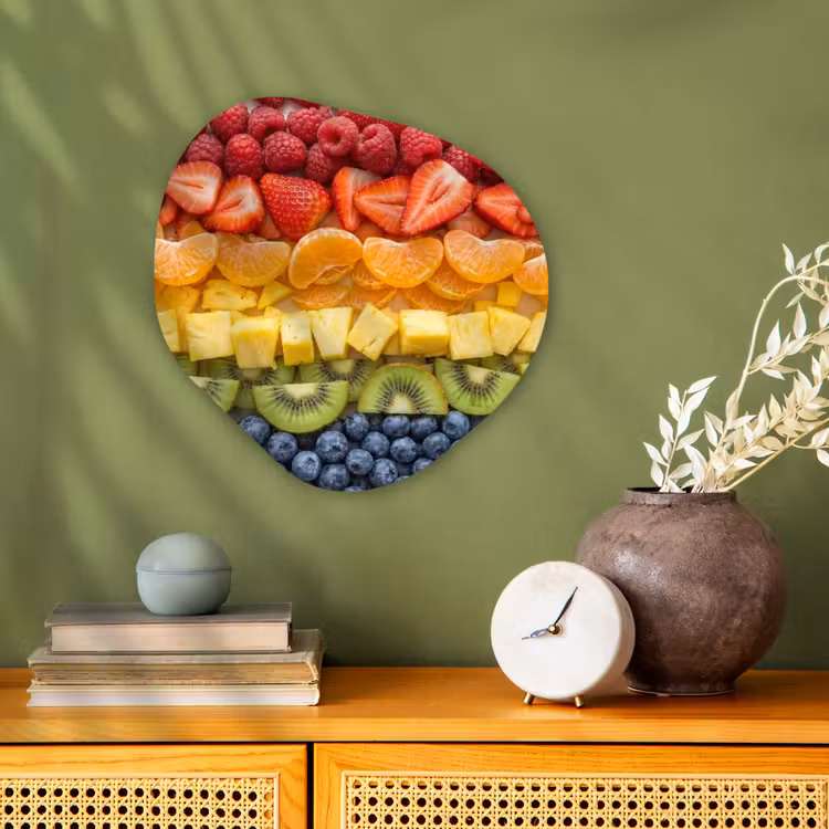Organisch schilderij - Forex - Fruit - Regenboog - Gezond - Kleurrijk — 2