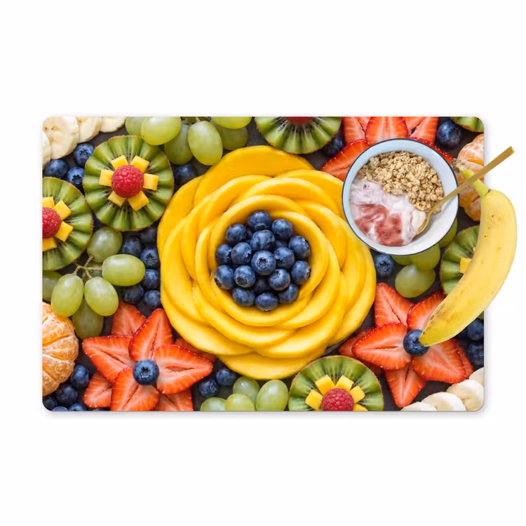 Placemat - 6 stuks - Fruit - Arrangement - Gezond - Kleurrijk - Eten — 1