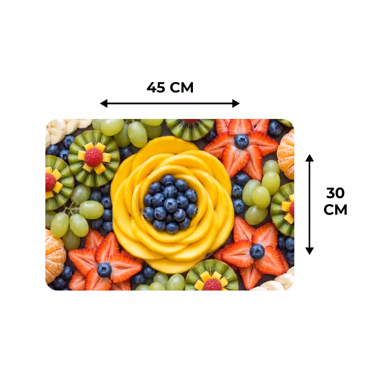 Placemat - 6 stuks - Fruit - Arrangement - Gezond - Kleurrijk - Eten — 3