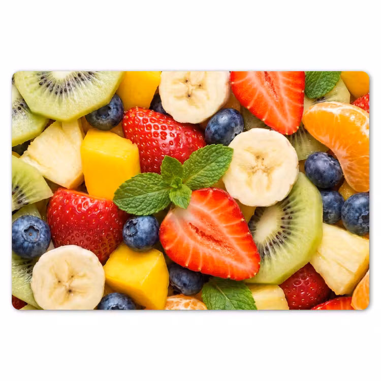 Placemat - 6 stuks - Fruit - Plakjes - Eten - Kleurrijk — 7