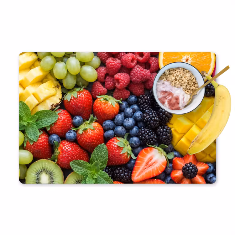 Placemat - 6 stuks - Fruit - Vers - Kleurrijk - Eten — 1